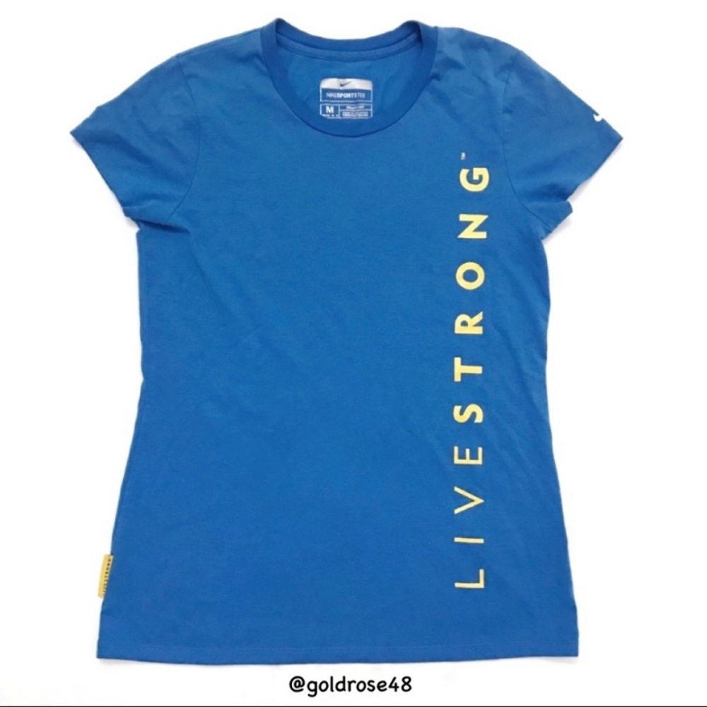 Nike Livestrong blue sports tee 328967-488